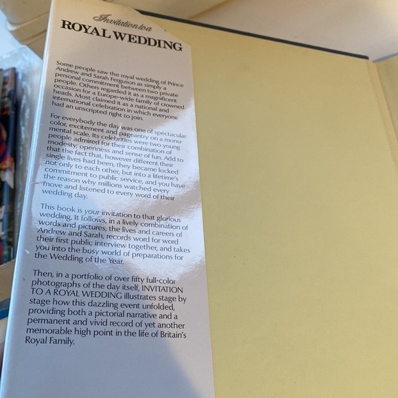 Collector’s Book - invitation to a ROYAL WEDDING, 1986, Prince Andrew and Fergie - Picture 5 of 6